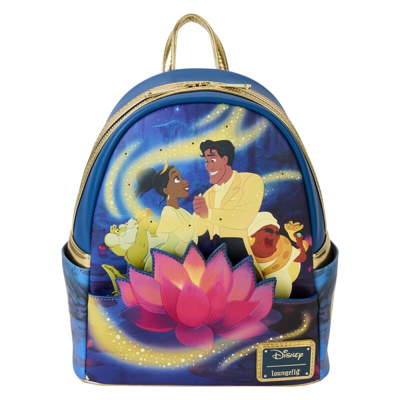 Mochila 15.º Aniversario Tiana y El Sapo Disney Loungefly 26cm