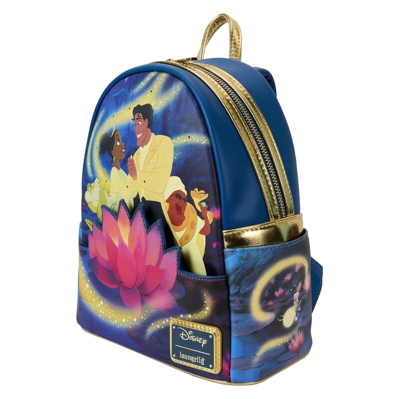 Mochila 15.º Aniversario Tiana y El Sapo Disney Loungefly 26cm