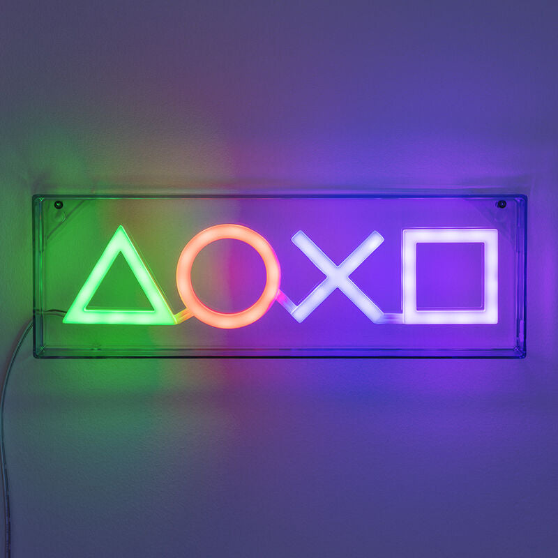 Candeeiro LED Simbolos PlayStation