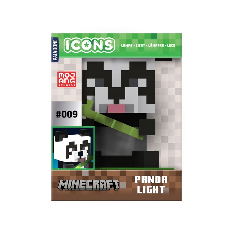 Candeeiro Icons Panda Minecraft 10cm