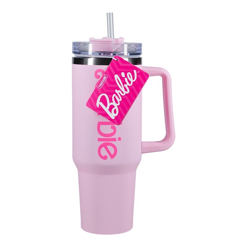 Copo térmico Barbie com palhinha, 1200ml
