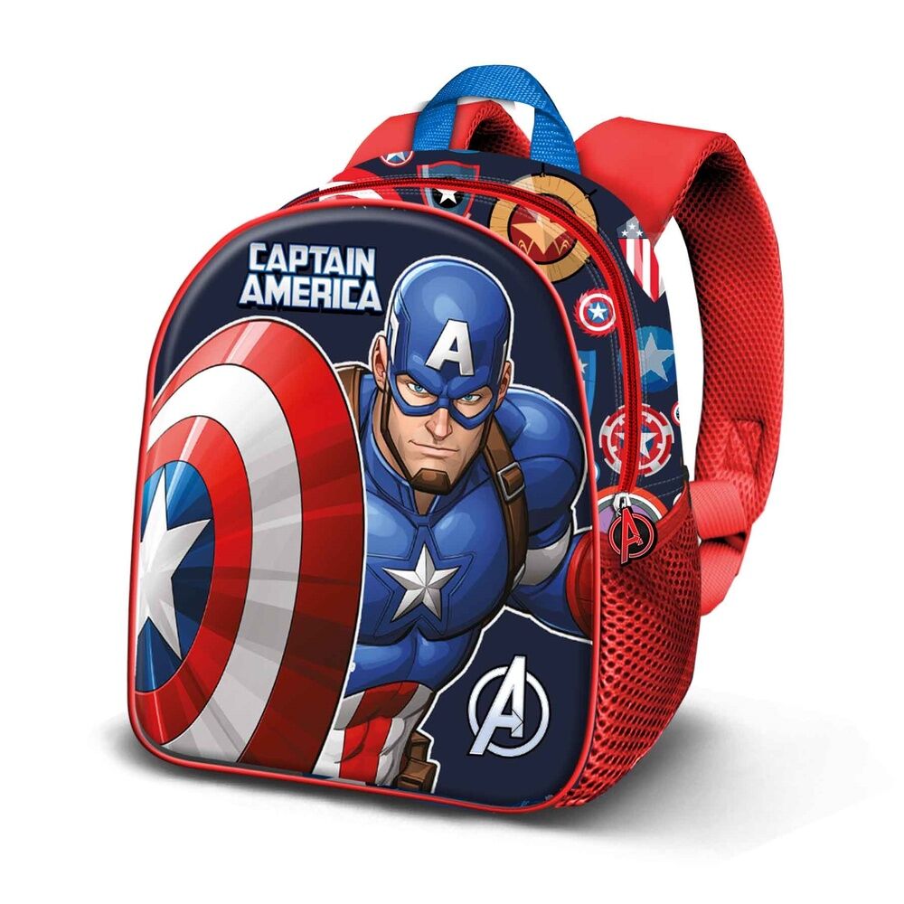 Mochila 3D Patriot Capitán América Marvel 31cm