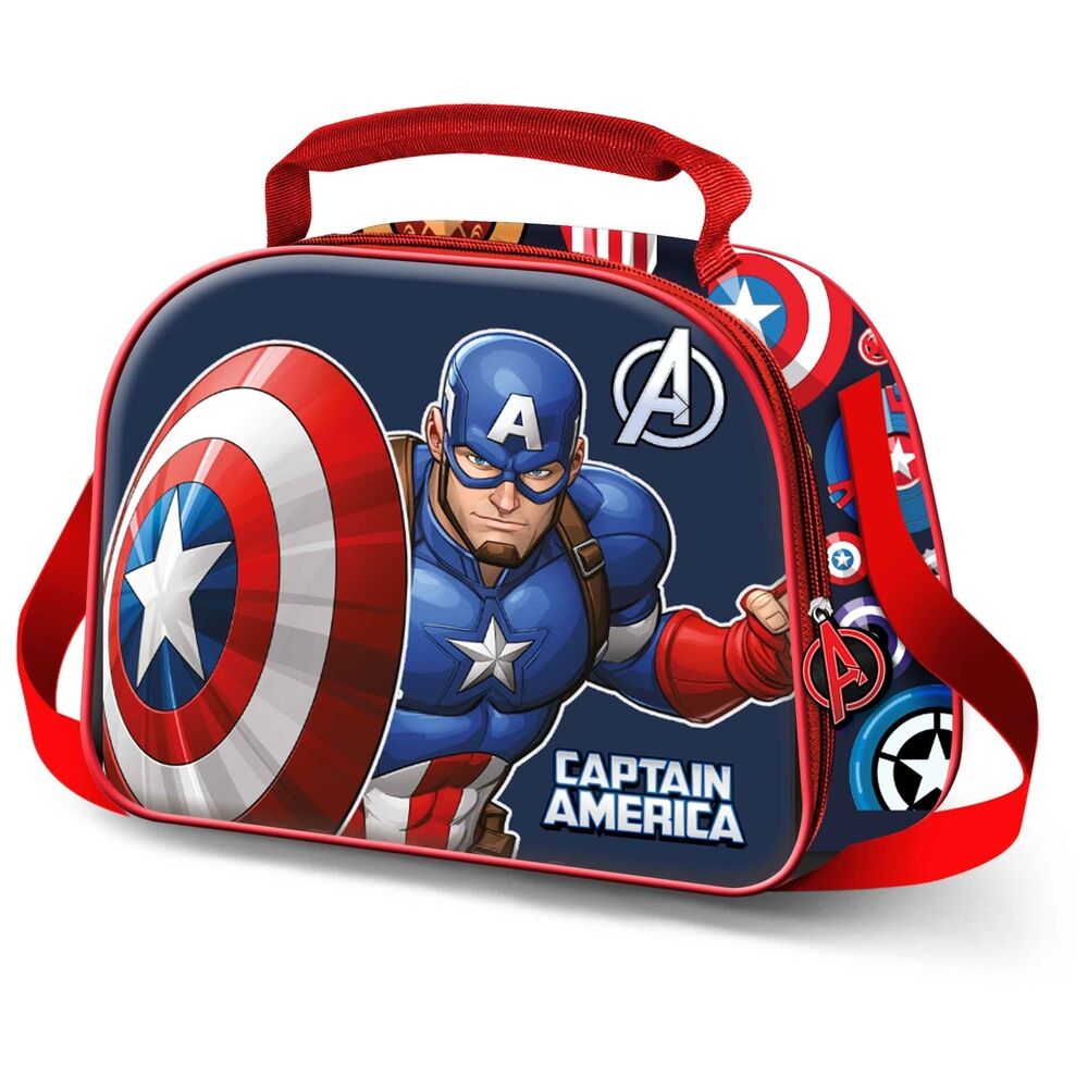 3D Lunchbox Captain America Marvel