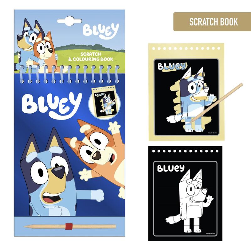 Bluey Scratch Art Stationery Set