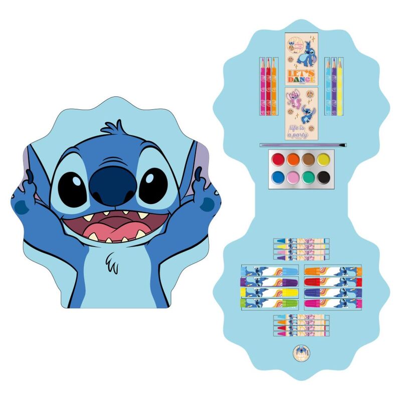 Stitch Disney colouring set