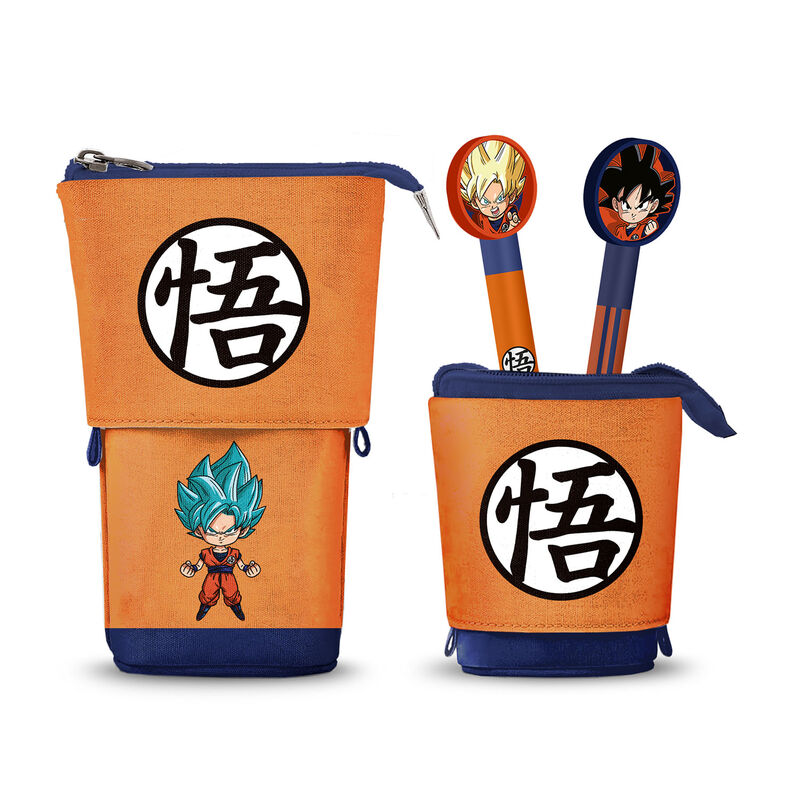 Estojo + 2 canetas apagáveis do Dragon Ball Super