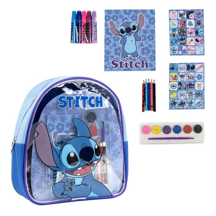 Disney Stitch Backpack and Stationery Set