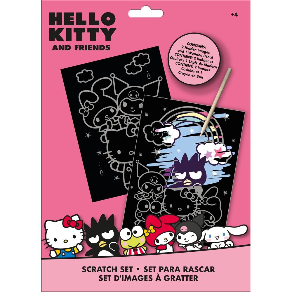Hello Kitty and Friends Scratch Art Stationery Set