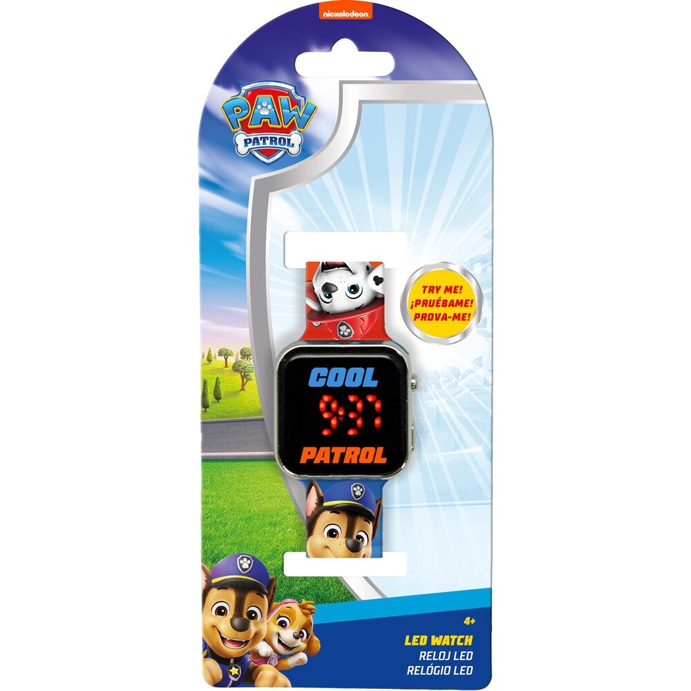 Relógio LED Patrulha Pata