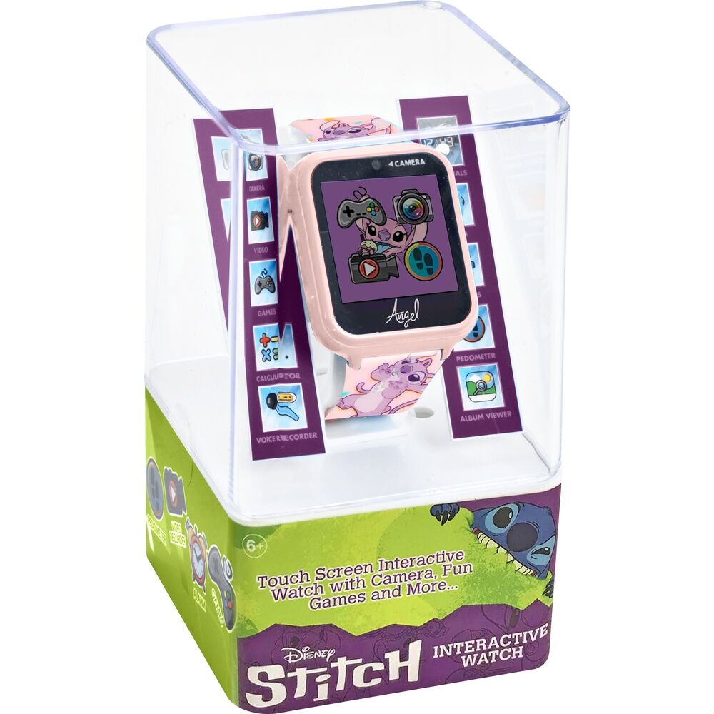 Relógio inteligente Angel Stitch Disney