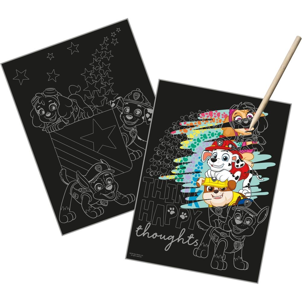 Paw Patrol Scratch Art Stationery Set