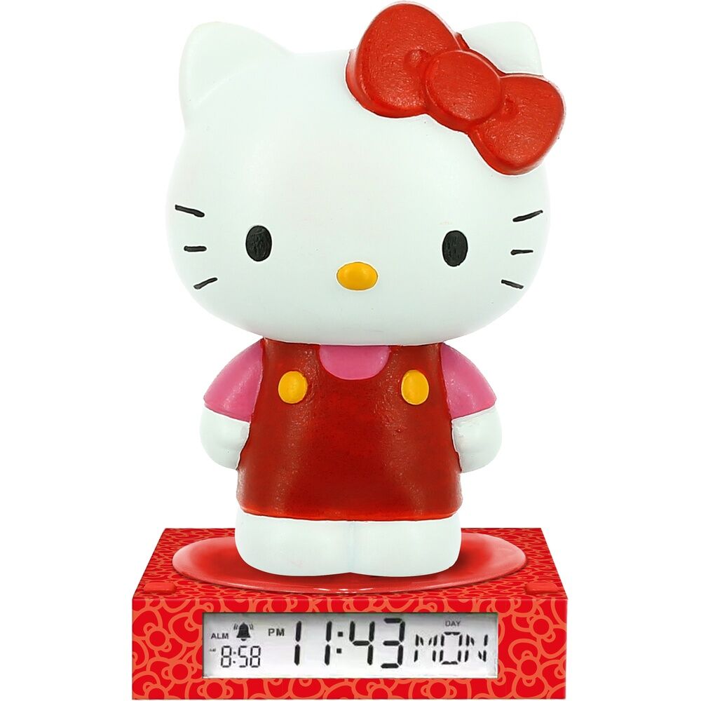 Candeeiro 3D Hello Kitty and Friends com despertador