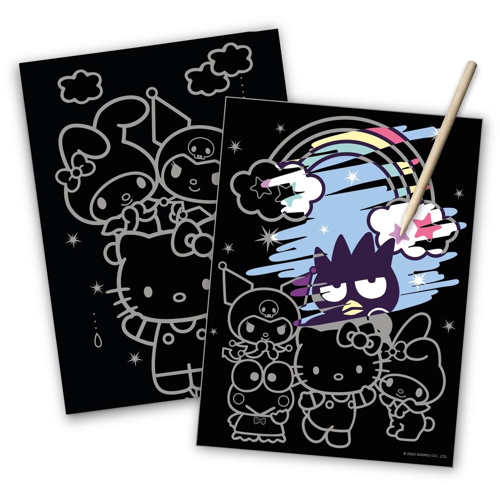 Hello Kitty and Friends Scratch Art Stationery Set