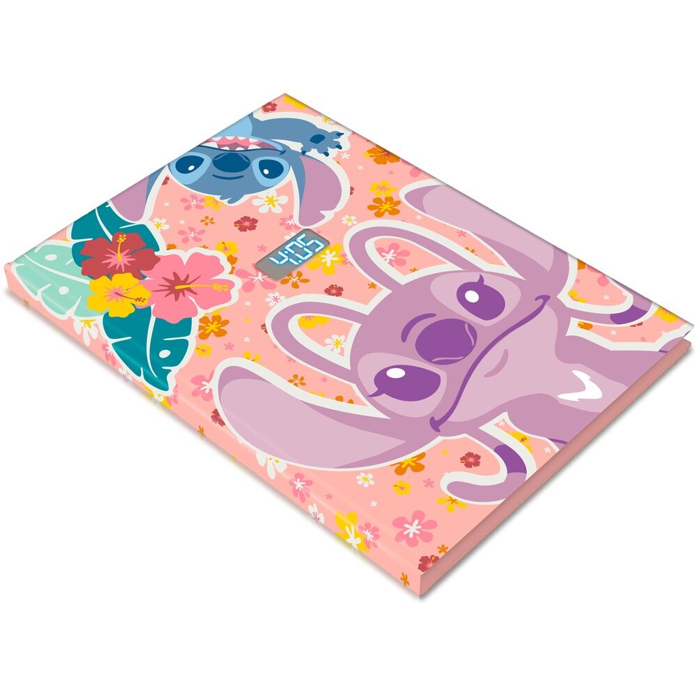 Cuaderno con reloj LED de Stitch de Disney