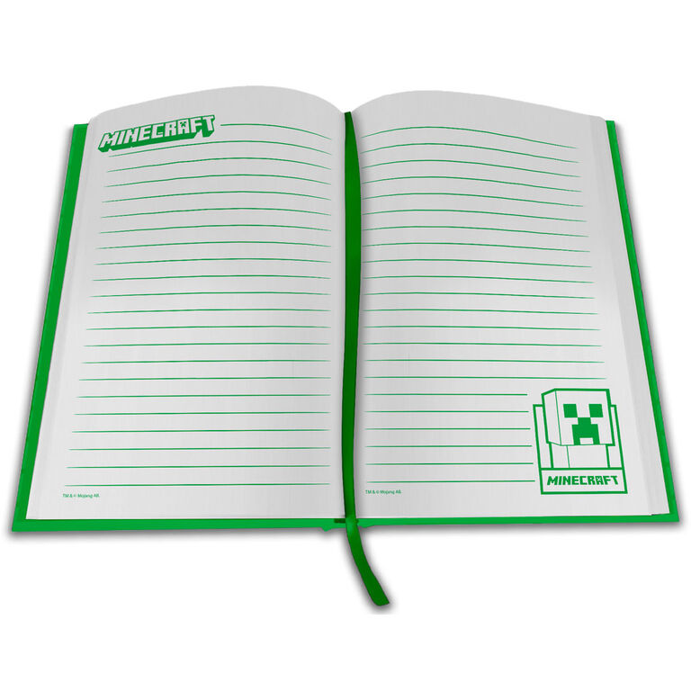 Caderno com Relógio LED Minecraft