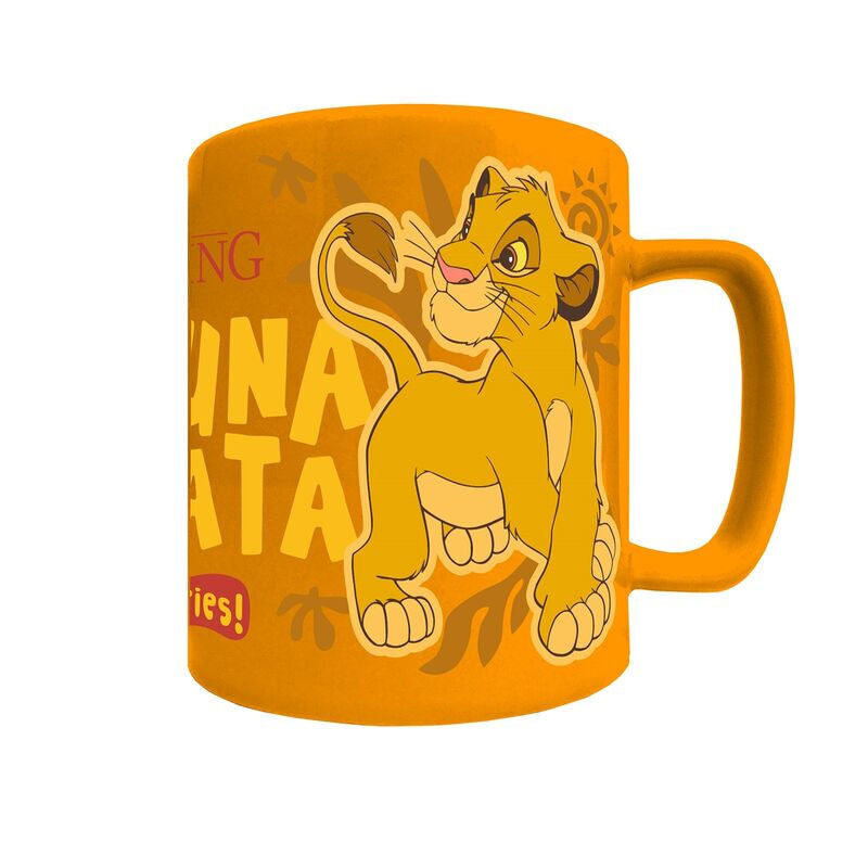 Caneca + capa de peluche Rei Leão Disney 440ml
