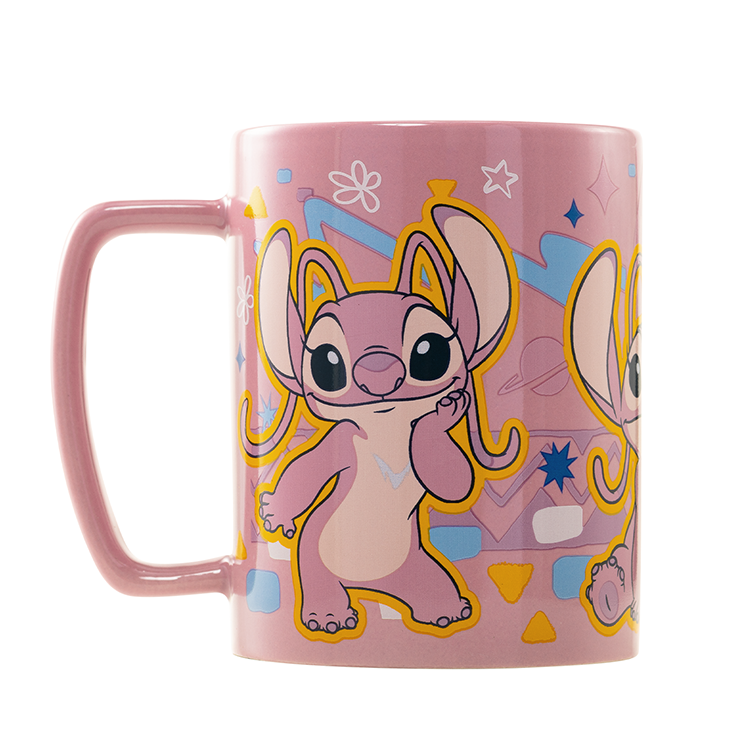 Caneca + capa de peluche Angel Disney 440ml