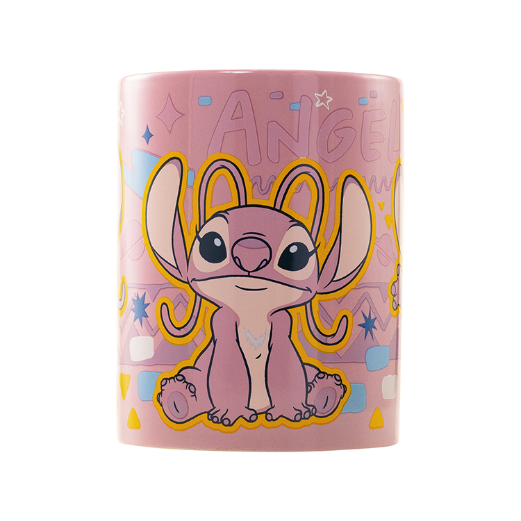 Caneca + capa de peluche Angel Disney 440ml
