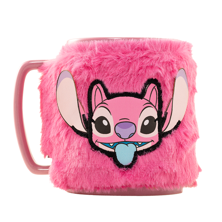 Caneca + capa de peluche Angel Disney 440ml