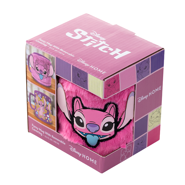 Caneca + capa de peluche Angel Disney 440ml