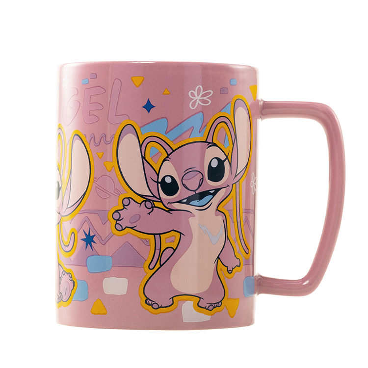 Caneca + capa de peluche Angel Disney 440ml
