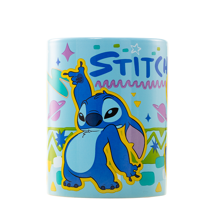 Caneca + capa de peluche Stitch Disney 440ml