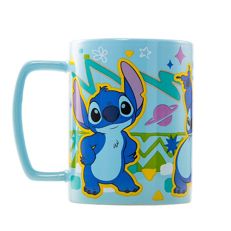 Caneca + capa de peluche Stitch Disney 440ml