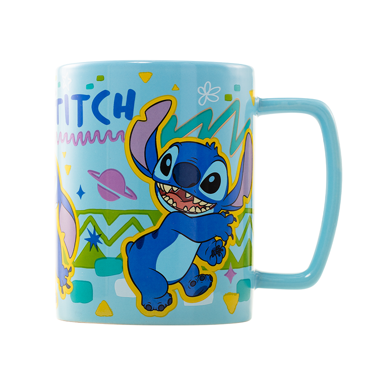 Caneca + capa de peluche Stitch Disney 440ml