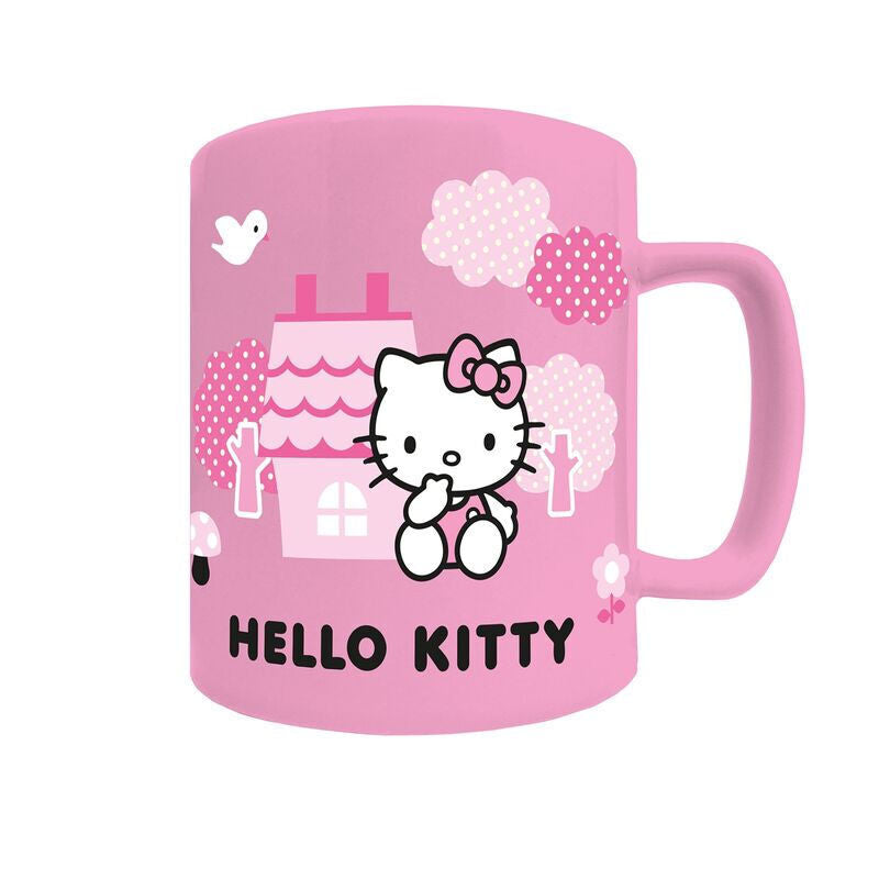 Caneca + capa de peluche Hello Kitty 440ml