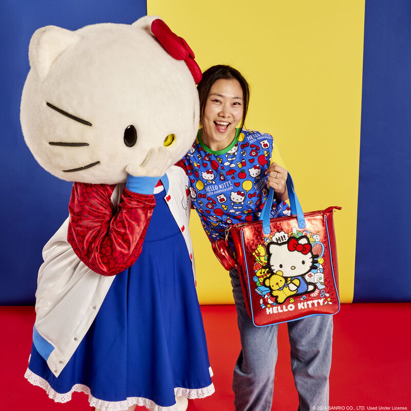 Bolsa + carteira  50th Anniversary Hello Kitty Loungefly