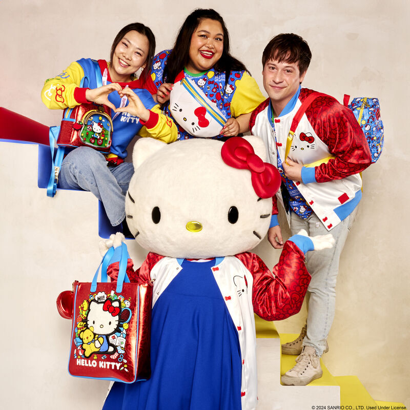 Bolsa + carteira  50th Anniversary Hello Kitty Loungefly