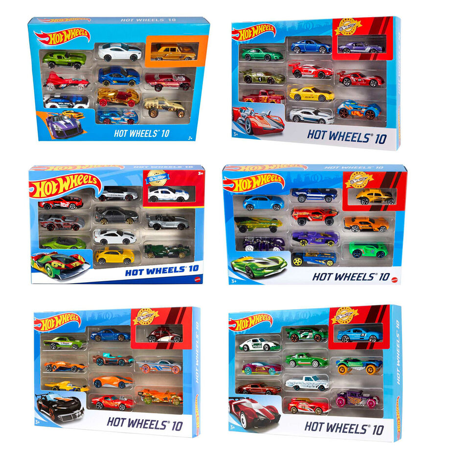 Conjunto de 10 Carros Hot Wheels Sortido