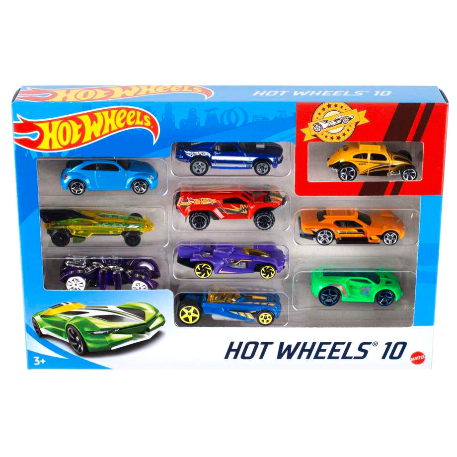 Conjunto de 10 Carros Hot Wheels Sortido
