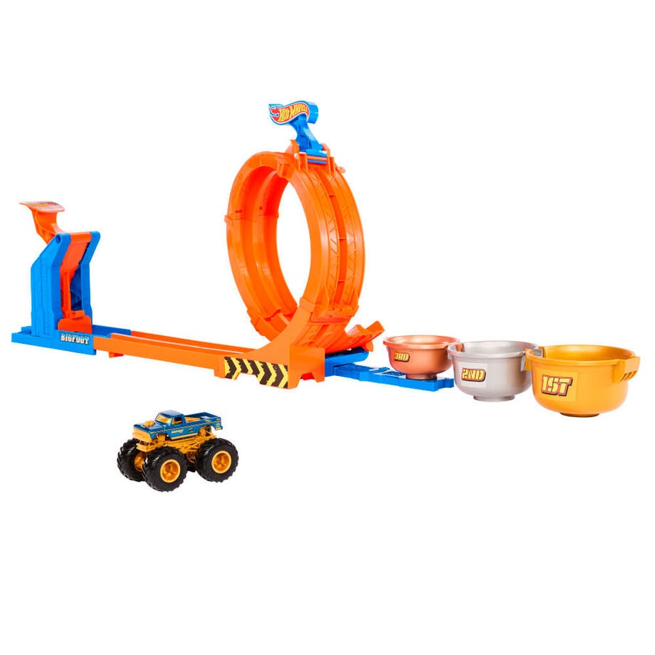 Pista Troféu do Desafio Bigfoot Monster Trucks Hot Wheels