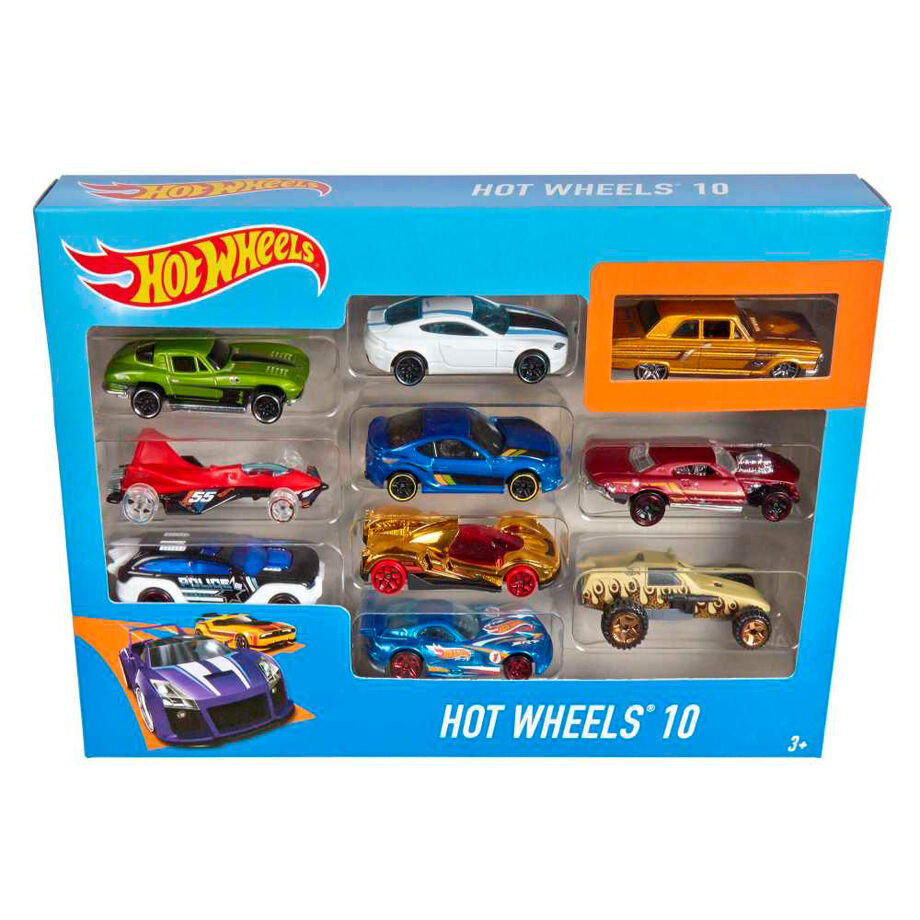 Conjunto de 10 Carros Hot Wheels Sortido