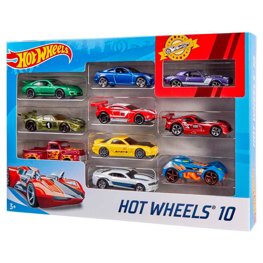 Conjunto de 10 Carros Hot Wheels Sortido