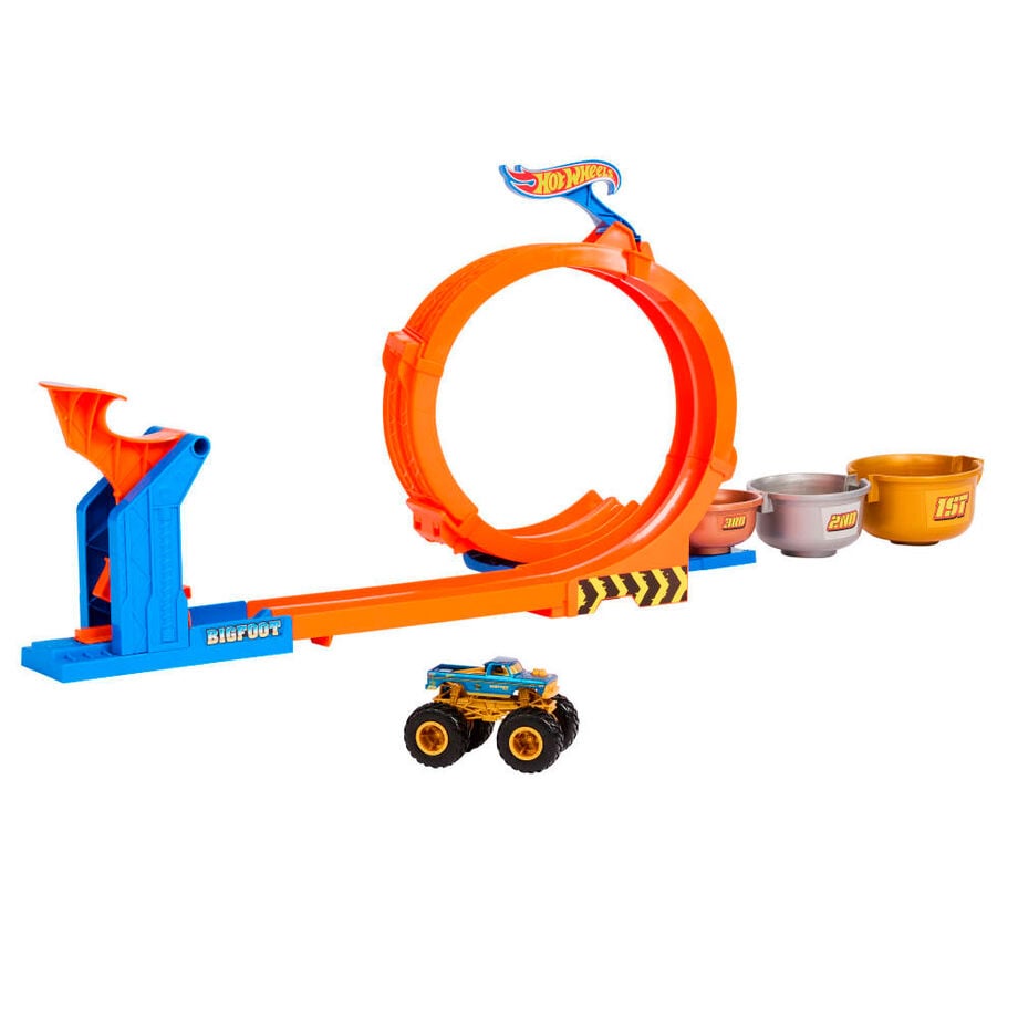 Pista Troféu do Desafio Bigfoot Monster Trucks Hot Wheels