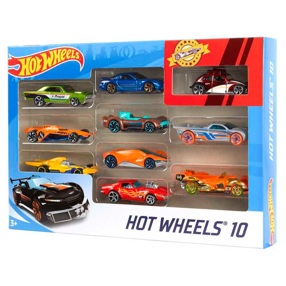 Conjunto de 10 Carros Hot Wheels Sortido