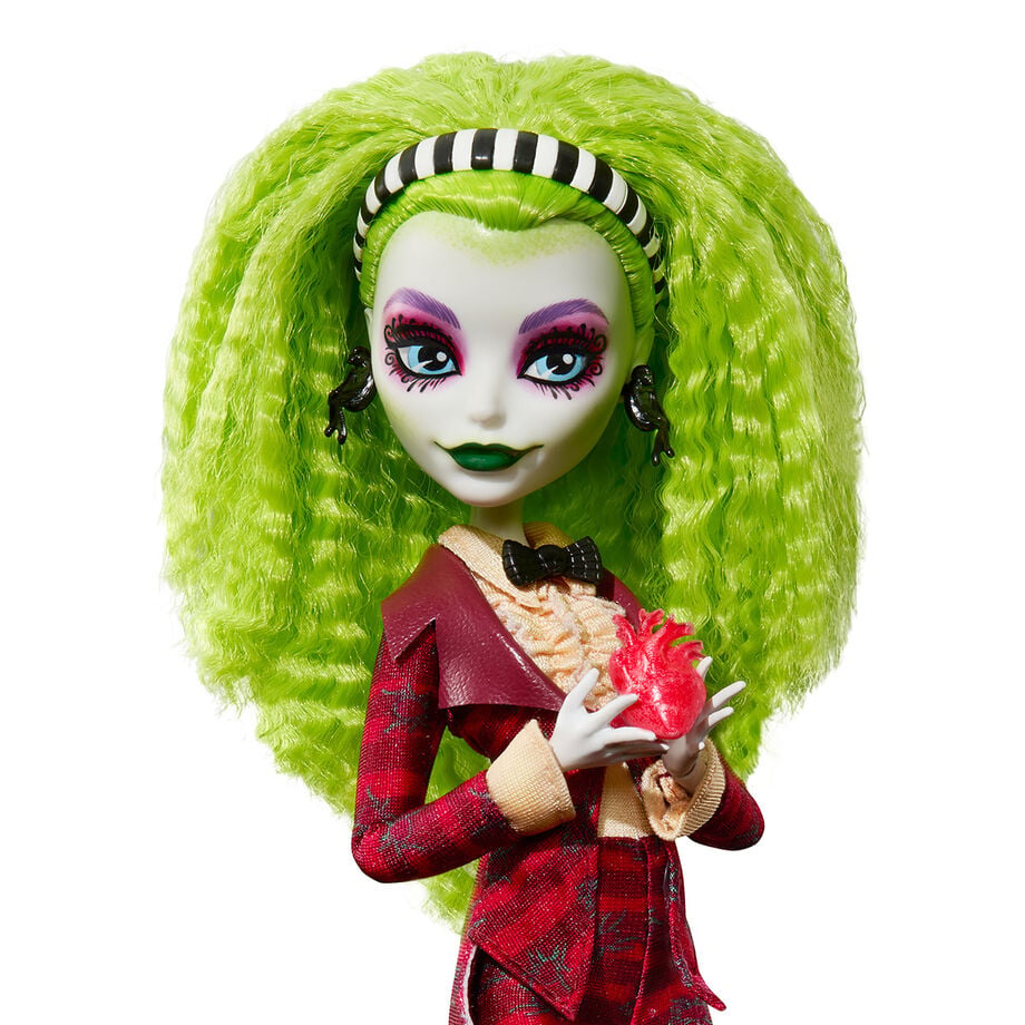 Conjunto 2 Bonecos Beetlejuice & Lydia Monster High Skullector