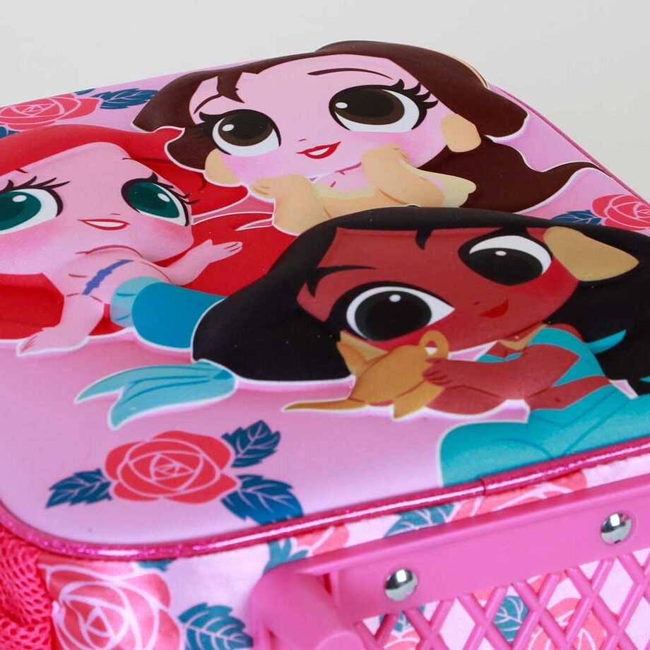Trolley 3D Flowers Princesas Disney 34cm