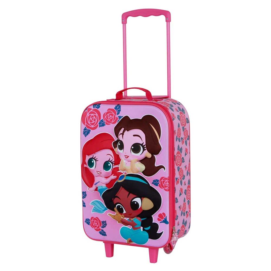 Maleta trolley 3D Flores Princesas Disney 52cm