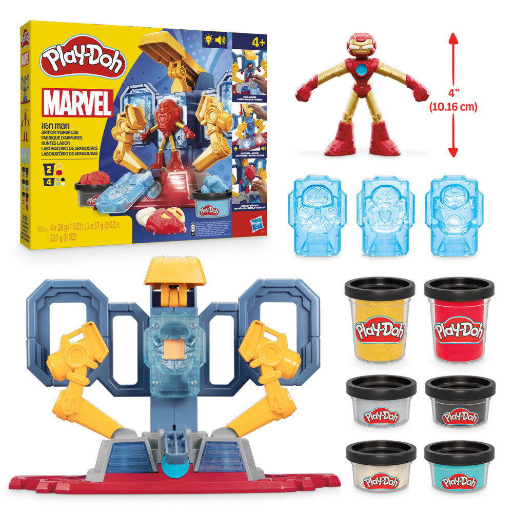 Laboratório de Armaduras do Iron Man Marvel Play-Doh