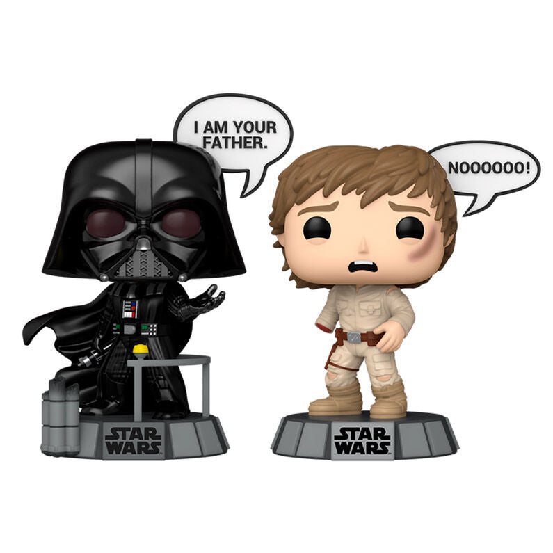 Conjunto 2 figuras POP Star Wars Darth Vader & Luke Skywalker