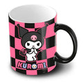 Caneca de xadrez Kuromi Hello Kitty and Friends 350ml