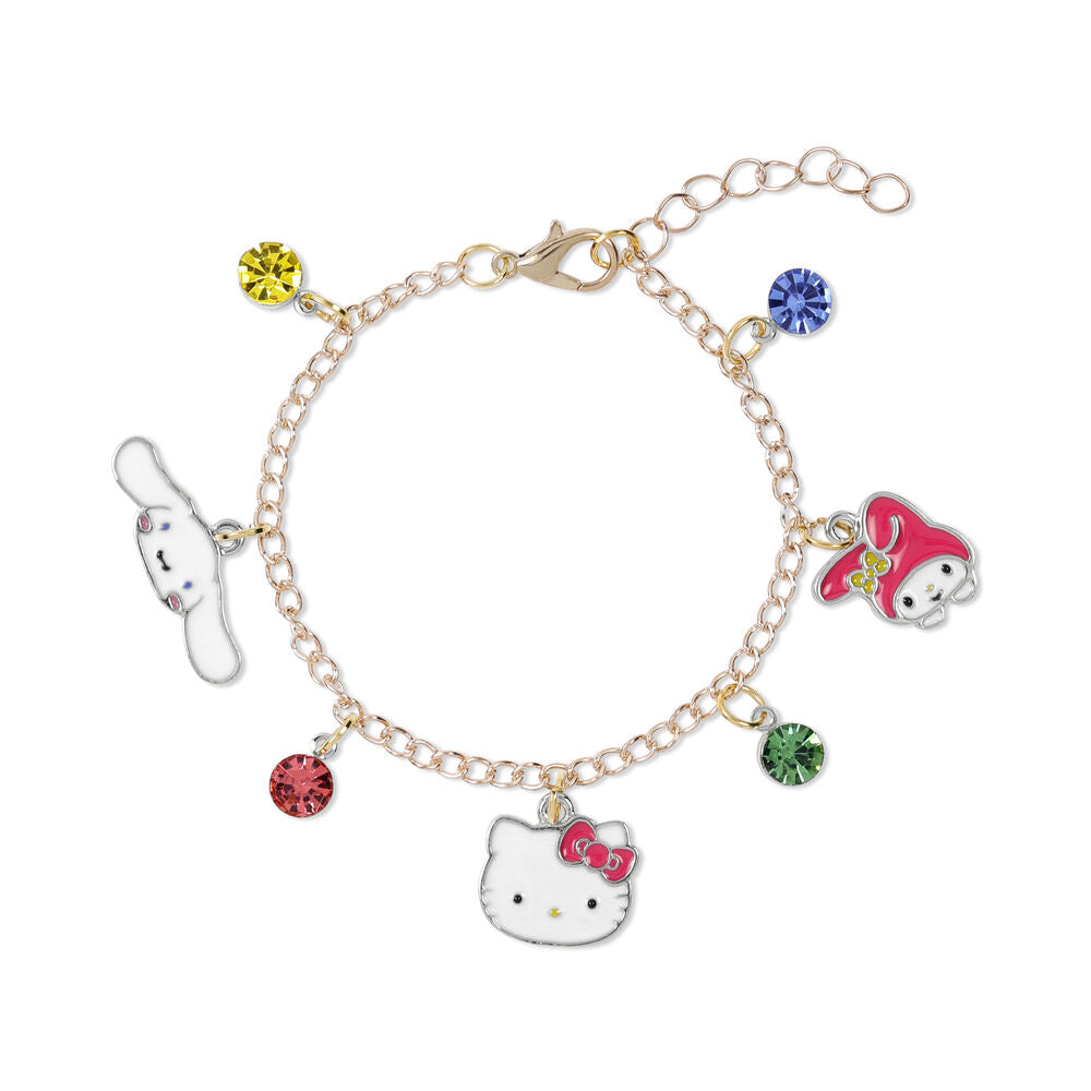Pulseira com pendentes da Hello Kitty and Friends