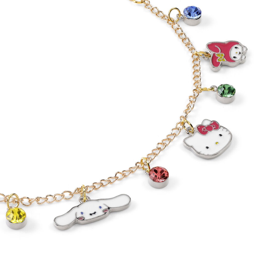 Pulseira com pendentes da Hello Kitty and Friends
