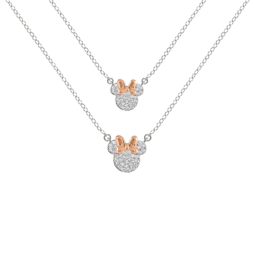 Conjunto 2 Pendentes mãe + filha Minnie Disney