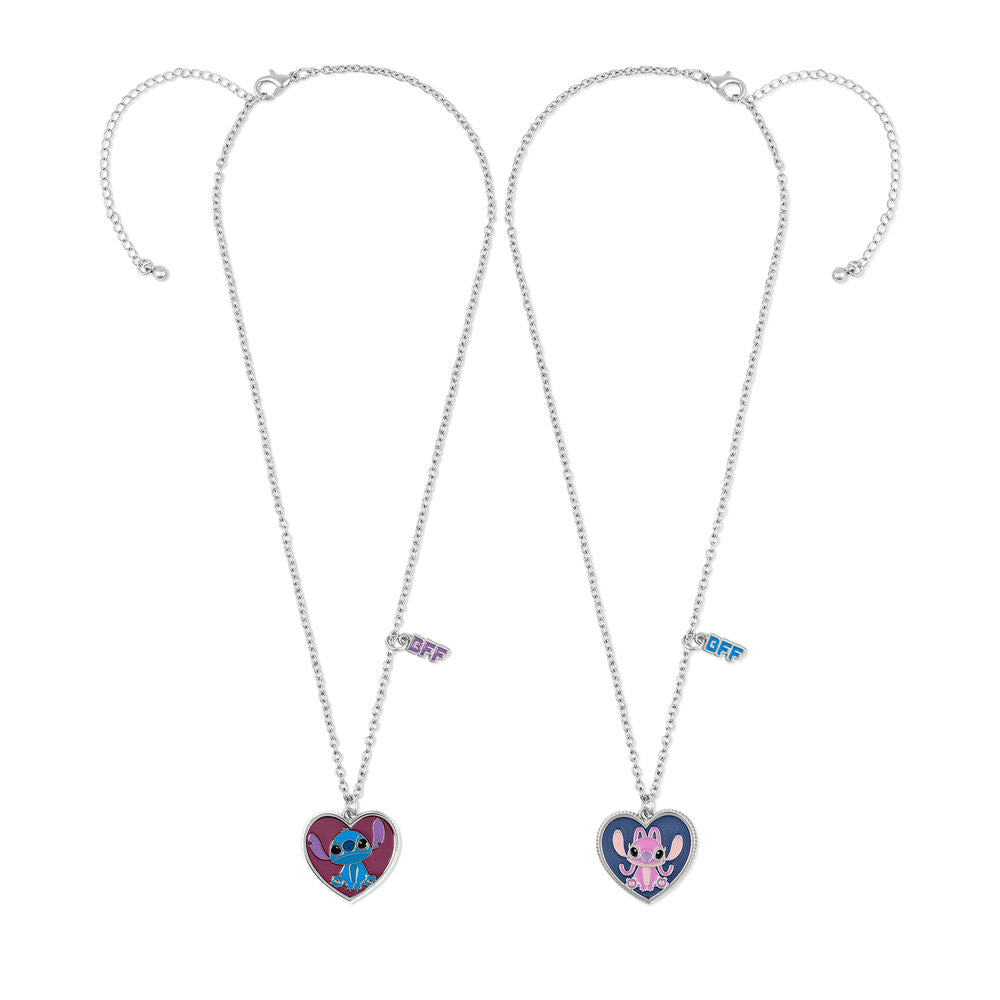 Conjunto de 2 pendentes Disney Angel & Stitch