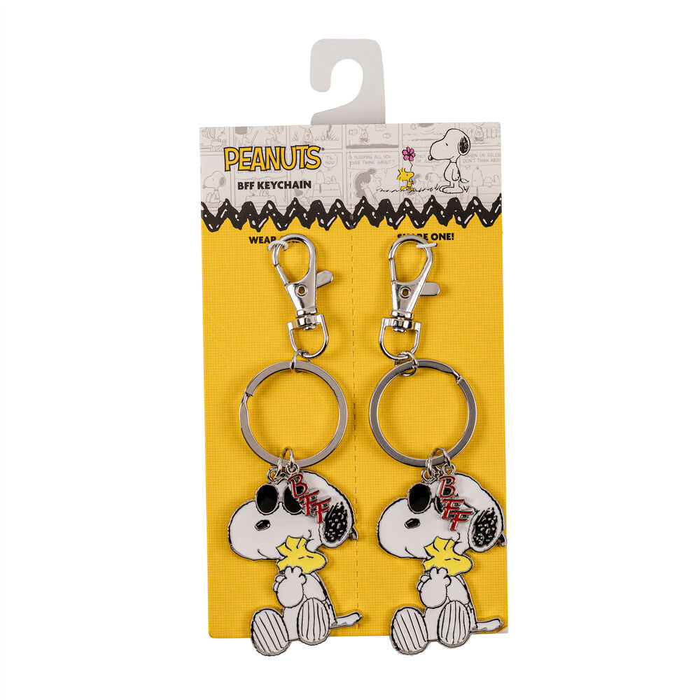 Conjunto de 2 porta-chaves do Snoopy
