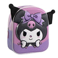 Mochila 3D Kuromi Hello Kitty 28cm
